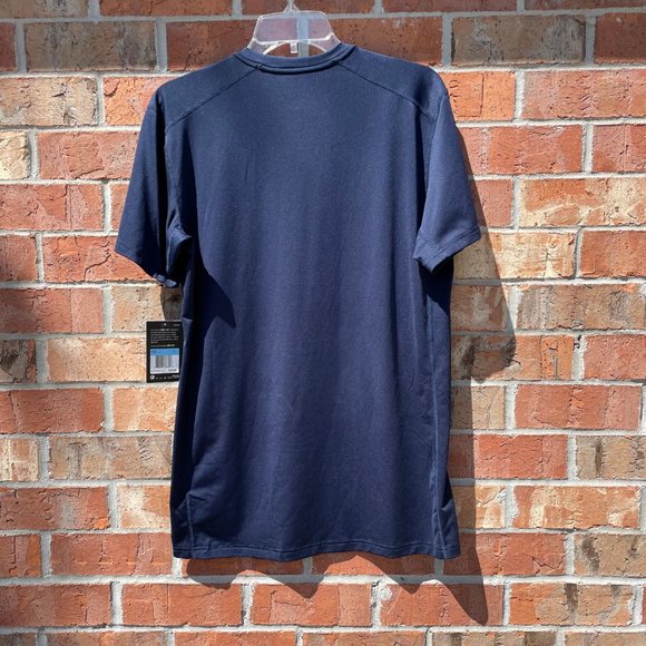 Men's Nike Navy Blue Training Short Sleeve Shirt Size Medium NWT - Picture 2 of 5